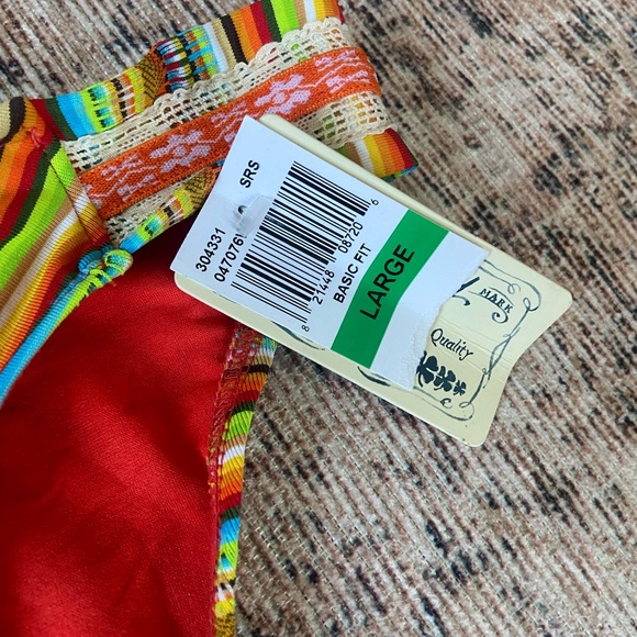 Lucky Brand Boho Striped Bikini Bottoms NWT - Picture 5 of 7